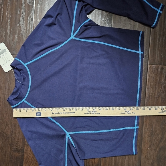 Fabletics Gianna Mock Neck Navy Blue Long Sleeve Top Size 2X - Picture 12 of 12